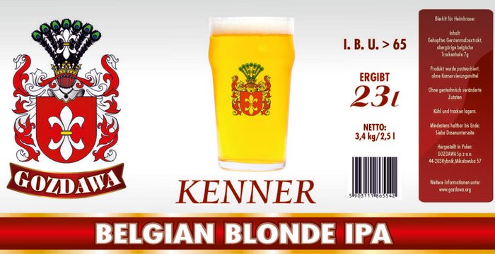 Bierkits für Heimbrauer Belgian Blonde IPA