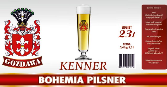 Kits para la preparación casera de cerveza Bohemia Pilsner