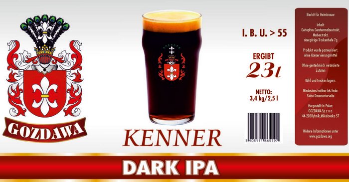 Bierkits für Heimbrauer Dark IPA