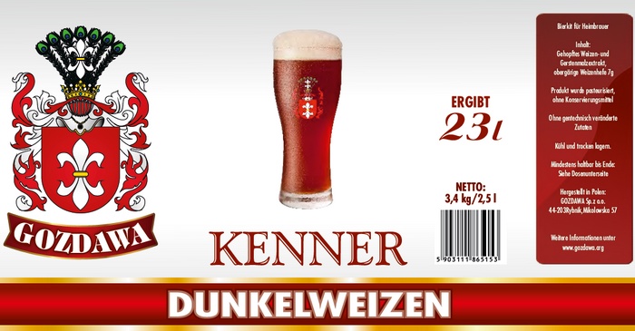 Kits for making beer at home Dunkelweizen