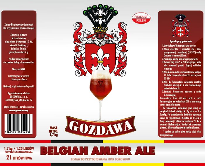 Kit per la produzione di birra a casa Belgian Amber Ale