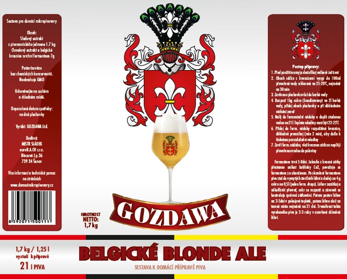 Sady pre domáce pivovary Belgian Blonde Ale