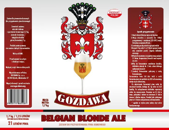 Zestaw do domowego wyrobu piwa Belgian Blonde Ale