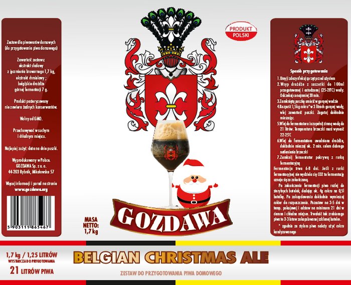 Zestaw do domowego wyrobu piwa Belgian Christmas Ale
