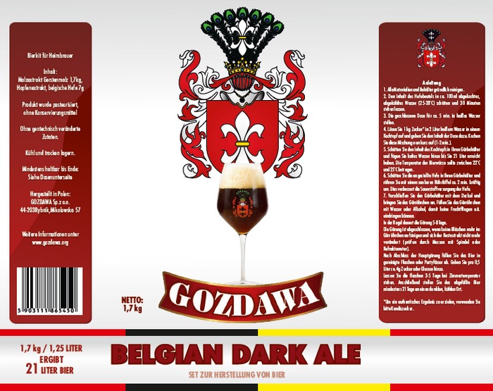 Bierkits für Heimbrauer Belgian Dark Ale