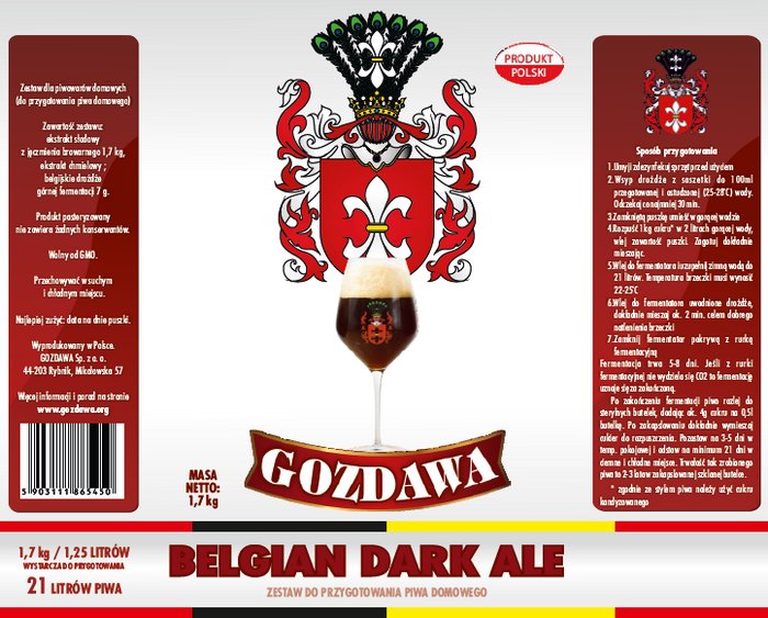 Kit per la produzione di birra a casa Belgian Dark Ale