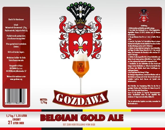 Bierkits für Heimbrauer piwa Belgian Gold Ale