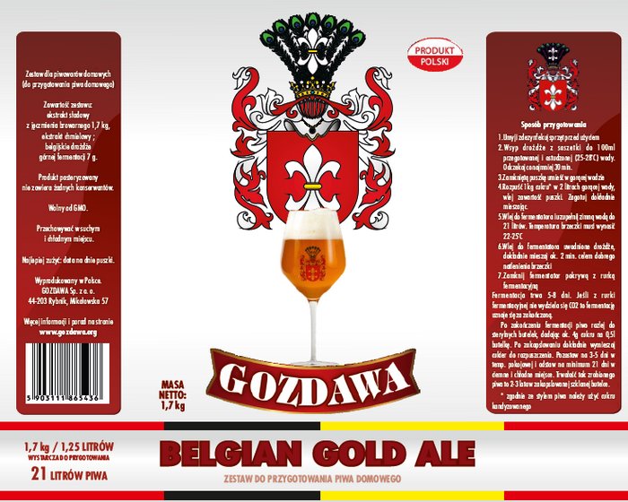 Набори для саморобного пива Belgian Gold Ale
