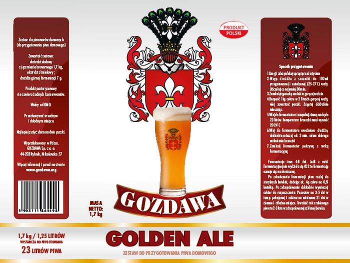 Kit per la produzione di birra a casa Golden Ale