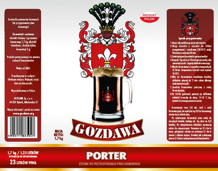Kit per la produzione di birra a casa Porter